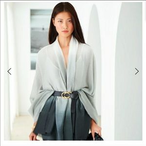 Cushnie Gray Horizon Ombre Scarf - new